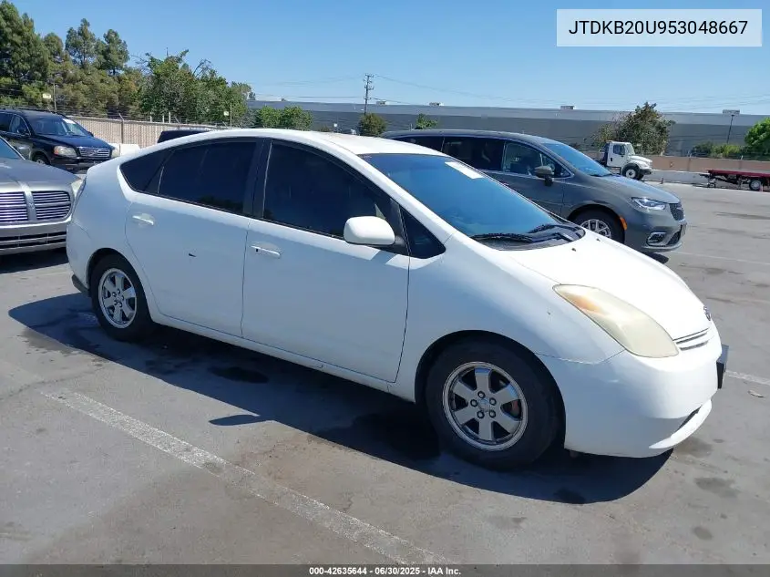 2005 Toyota Prius VIN: JTDKB20U953048667 Lot: 42635644