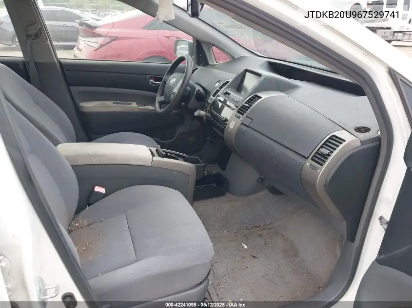 2006 Toyota Prius VIN: JTDKB20U967529741 Lot: 42241095