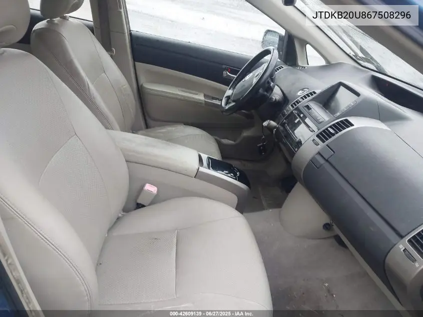 2006 Toyota Prius VIN: JTDKB20U867508296 Lot: 42609139