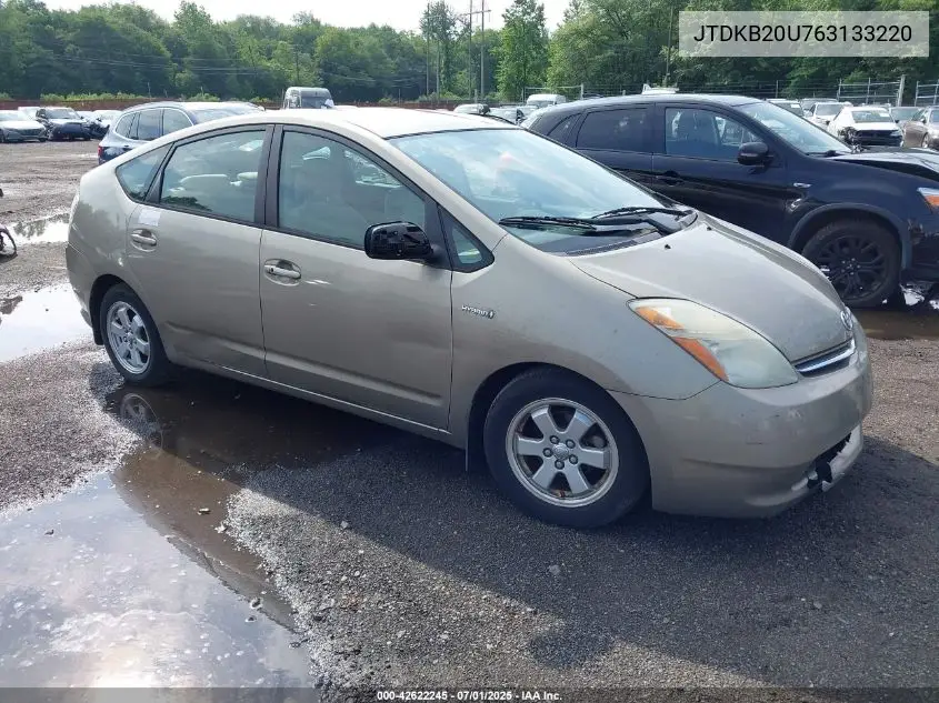 2006 Toyota Prius VIN: JTDKB20U763133220 Lot: 42622245