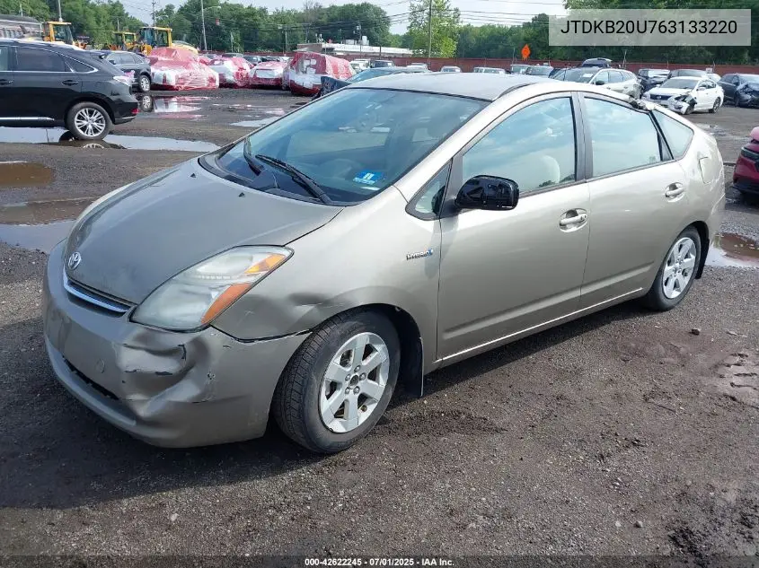 2006 Toyota Prius VIN: JTDKB20U763133220 Lot: 42622245