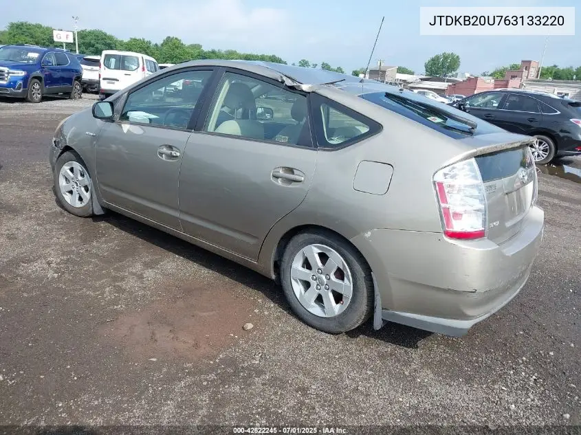 2006 Toyota Prius VIN: JTDKB20U763133220 Lot: 42622245