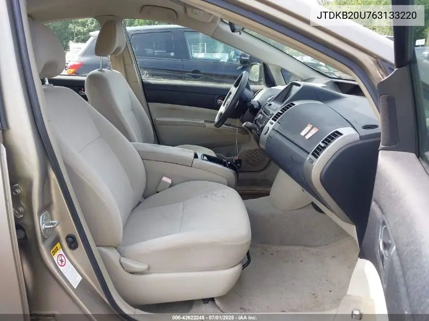2006 Toyota Prius VIN: JTDKB20U763133220 Lot: 42622245