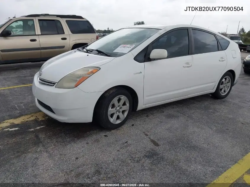 2007 Toyota Prius VIN: JTDKB20UX77090504 Lot: 42602545