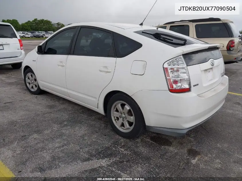 2007 Toyota Prius VIN: JTDKB20UX77090504 Lot: 42602545