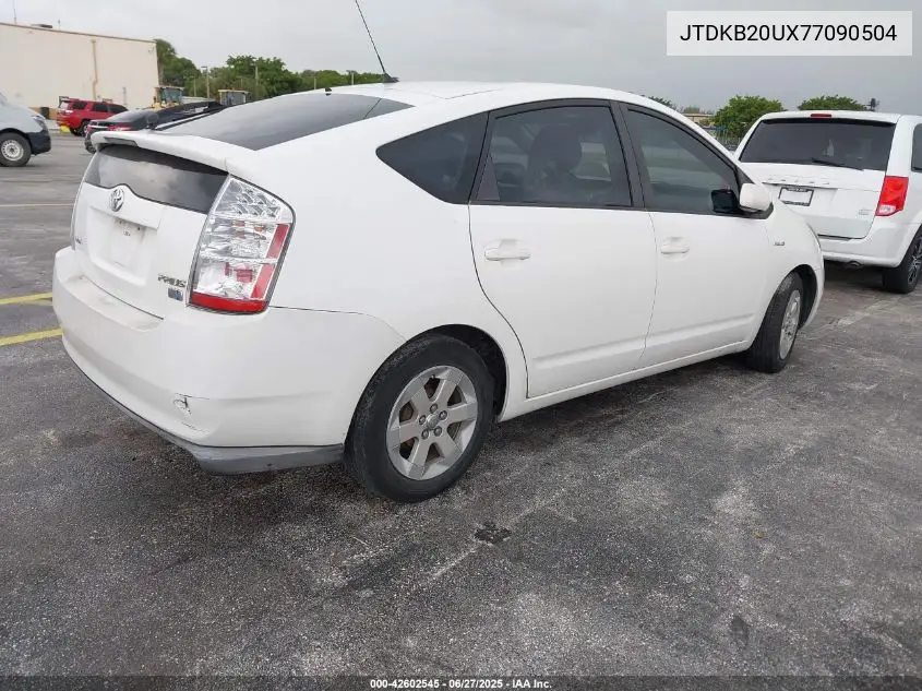 2007 Toyota Prius VIN: JTDKB20UX77090504 Lot: 42602545