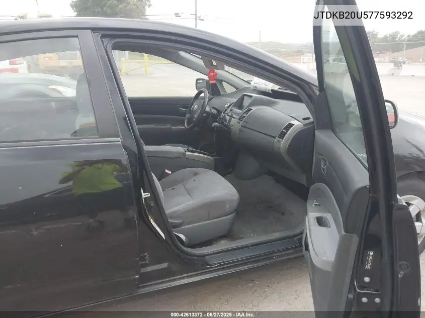 2007 Toyota Prius VIN: JTDKB20U577593292 Lot: 42613372