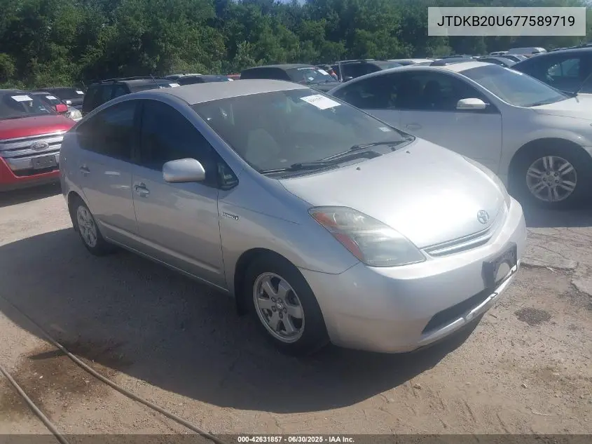 2007 Toyota Prius VIN: JTDKB20U677589719 Lot: 42631857