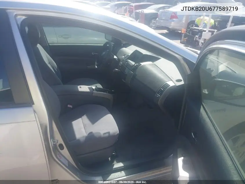 2007 Toyota Prius VIN: JTDKB20U677589719 Lot: 42631857