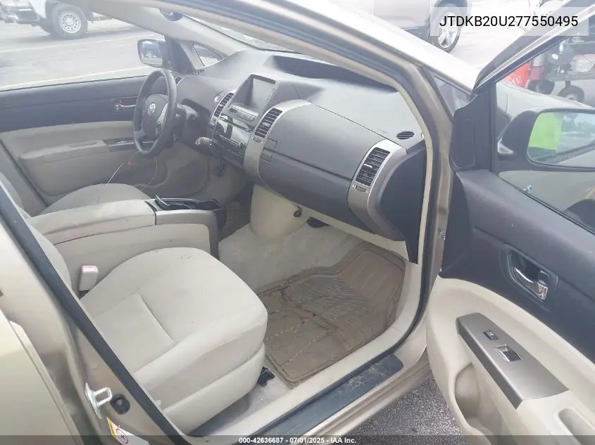 2007 Toyota Prius VIN: JTDKB20U277550495 Lot: 42636687
