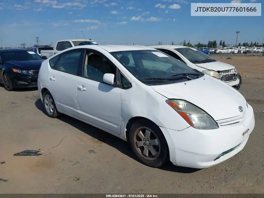 2007 Toyota Prius VIN: JTDKB20U777601666 Lot: 42643831