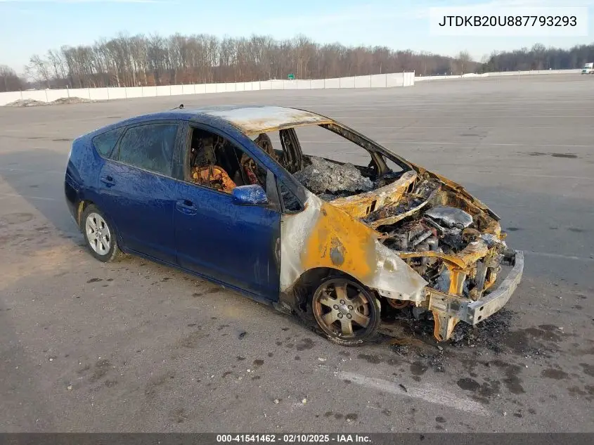2008 Toyota Prius VIN: JTDKB20U887793293 Lot: 41541462