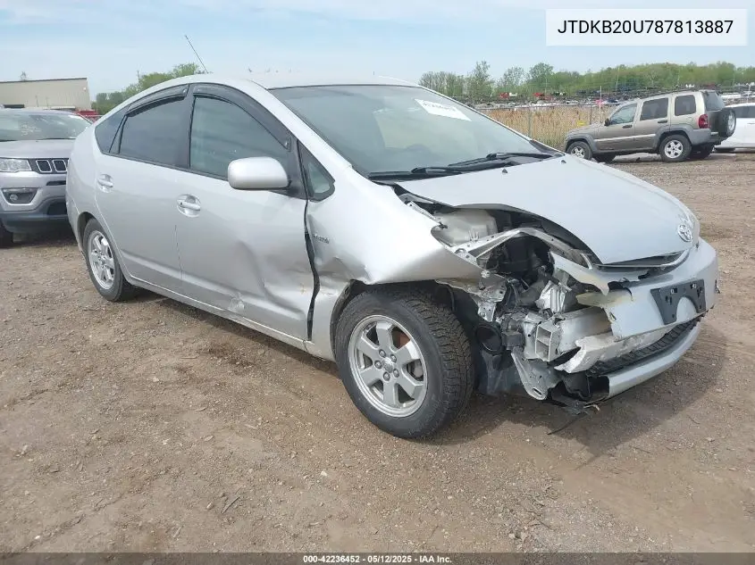 2008 Toyota Prius VIN: JTDKB20U787813887 Lot: 42236452
