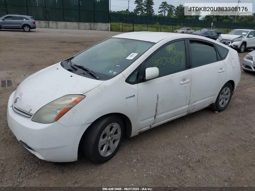 2008 Toyota Prius VIN: JTDKB20U383308176 Lot: 42615489