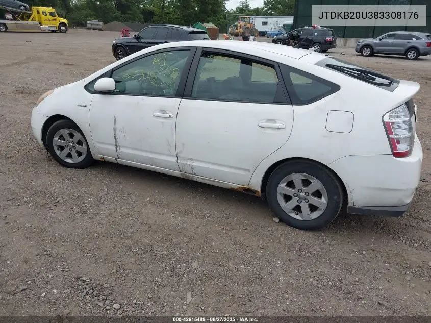 2008 Toyota Prius VIN: JTDKB20U383308176 Lot: 42615489
