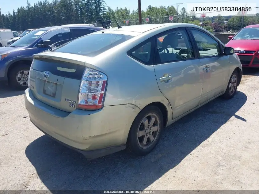 2008 Toyota Prius VIN: JTDKB20U583304856 Lot: 42635384