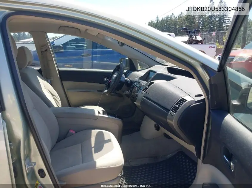 2008 Toyota Prius VIN: JTDKB20U583304856 Lot: 42635384