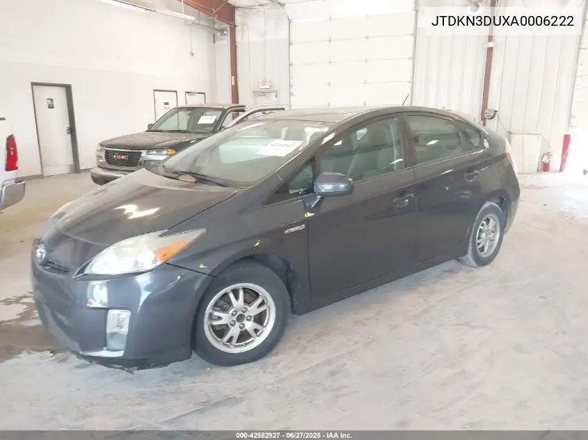2010 Toyota Prius Iii VIN: JTDKN3DUXA0006222 Lot: 42582927