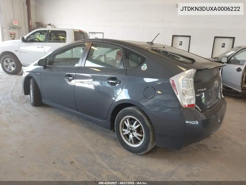 2010 Toyota Prius Iii VIN: JTDKN3DUXA0006222 Lot: 42582927