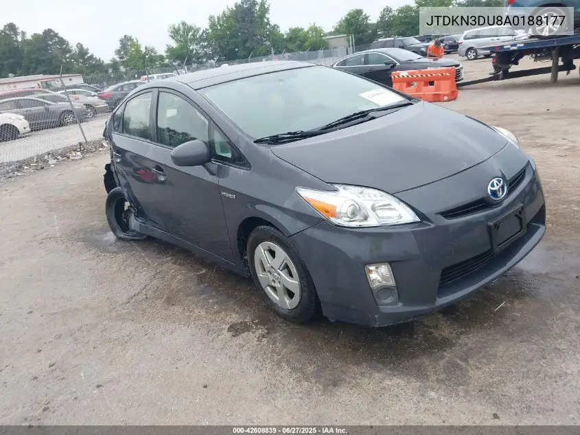 2010 Toyota Prius Iv VIN: JTDKN3DU8A0188177 Lot: 42608839