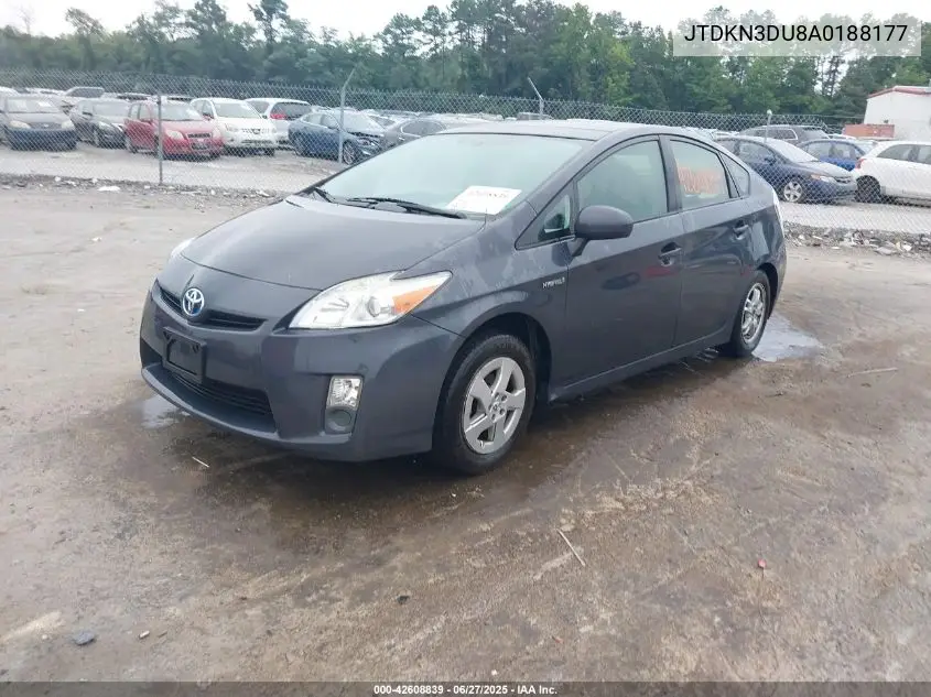 2010 Toyota Prius Iv VIN: JTDKN3DU8A0188177 Lot: 42608839
