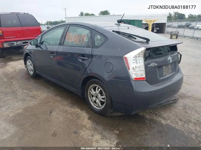 2010 Toyota Prius Iv VIN: JTDKN3DU8A0188177 Lot: 42608839