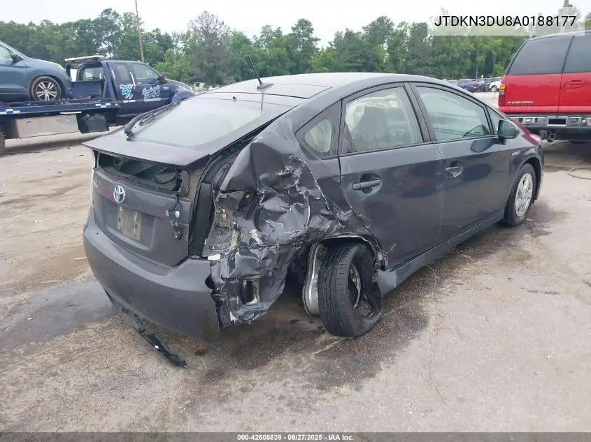 2010 Toyota Prius Iv VIN: JTDKN3DU8A0188177 Lot: 42608839