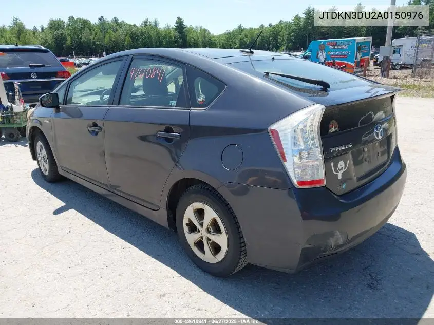 2010 Toyota Prius Ii VIN: JTDKN3DU2A0150976 Lot: 42610841