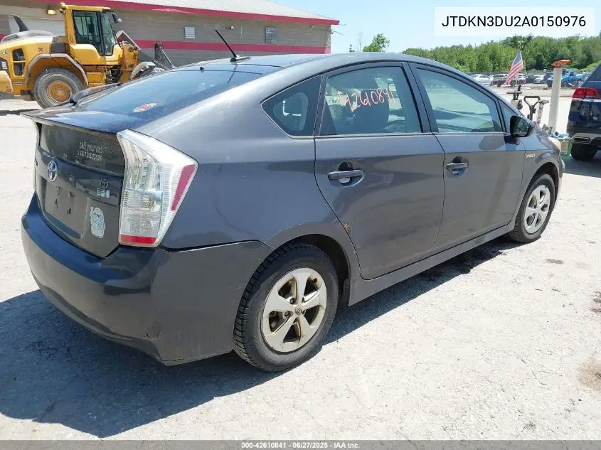 2010 Toyota Prius Ii VIN: JTDKN3DU2A0150976 Lot: 42610841