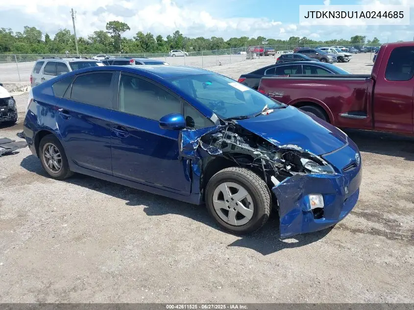 2010 Toyota Prius Iii VIN: JTDKN3DU1A0244685 Lot: 42611525