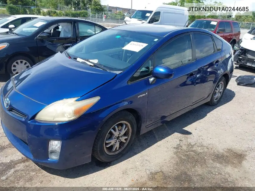 2010 Toyota Prius Iii VIN: JTDKN3DU1A0244685 Lot: 42611525