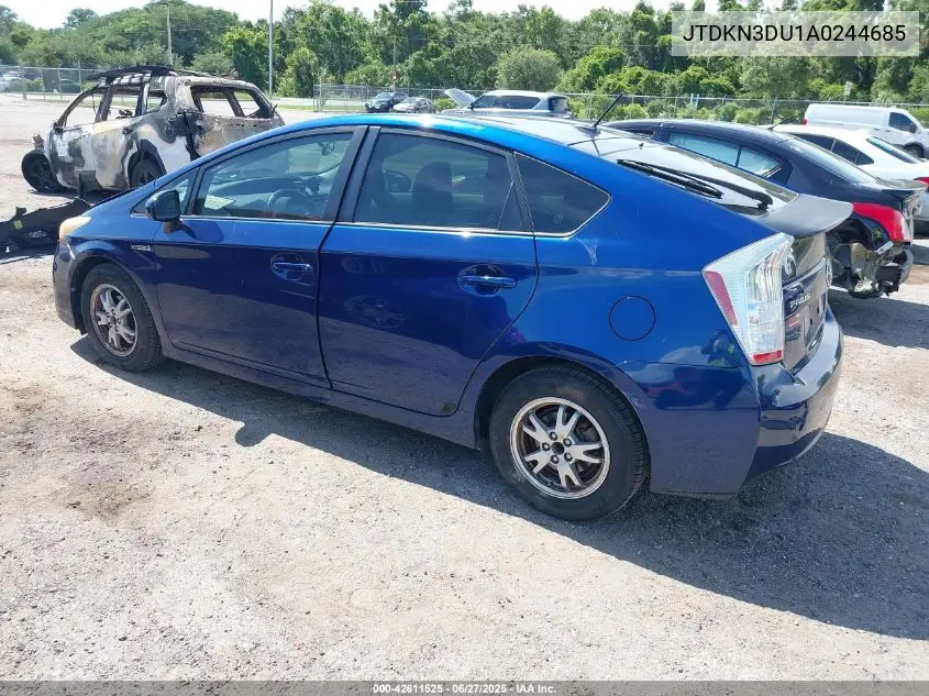 2010 Toyota Prius Iii VIN: JTDKN3DU1A0244685 Lot: 42611525