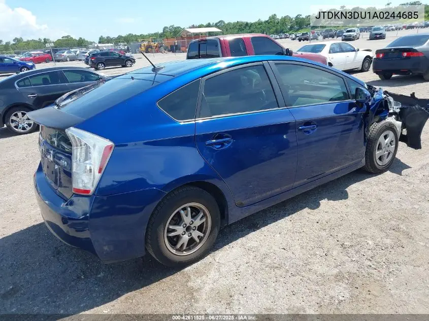 2010 Toyota Prius Iii VIN: JTDKN3DU1A0244685 Lot: 42611525