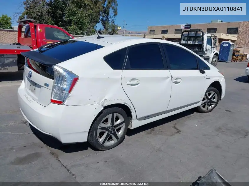 2010 Toyota Prius V VIN: JTDKN3DUXA0110841 Lot: 42620782