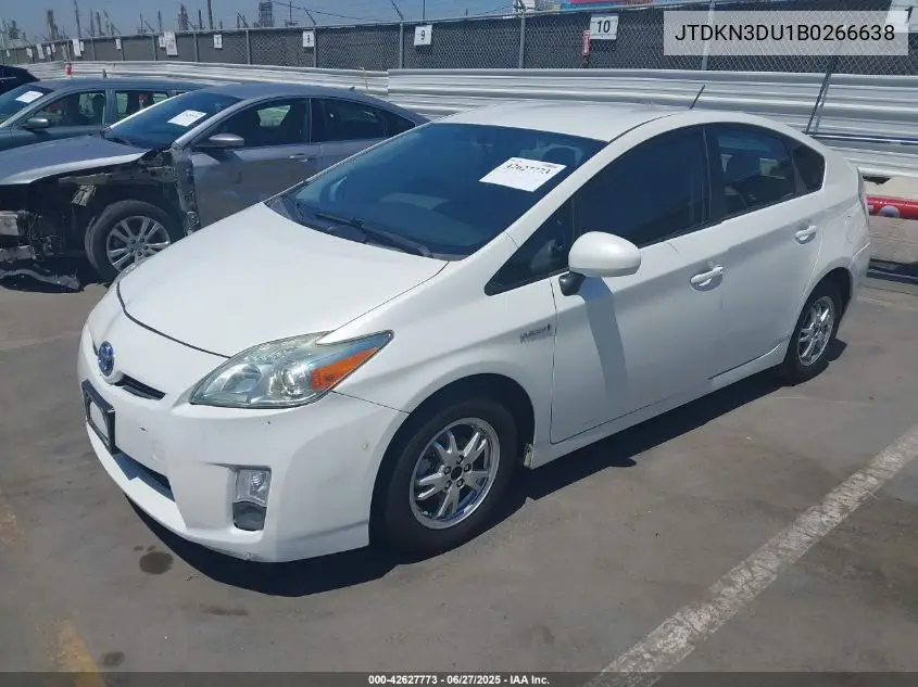 2011 Toyota Prius Two VIN: JTDKN3DU1B0266638 Lot: 42627773