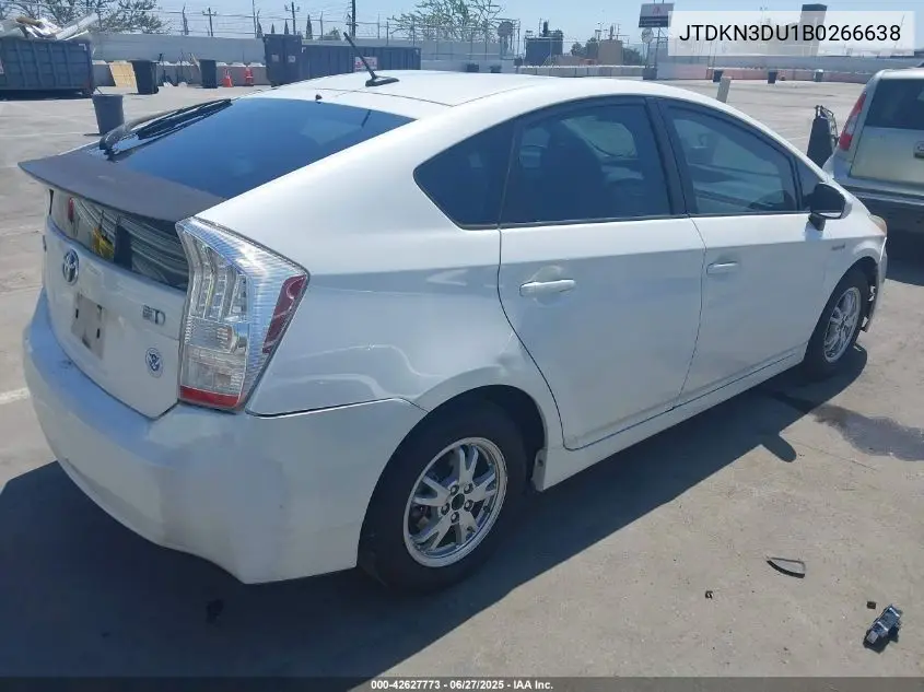 2011 Toyota Prius Two VIN: JTDKN3DU1B0266638 Lot: 42627773