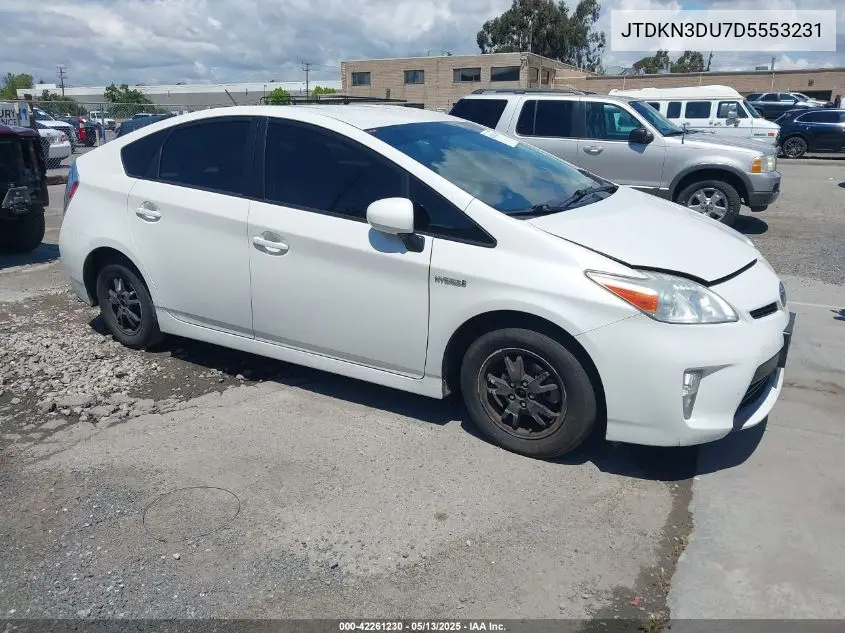 2013 Toyota Prius Two VIN: JTDKN3DU7D5553231 Lot: 42261230