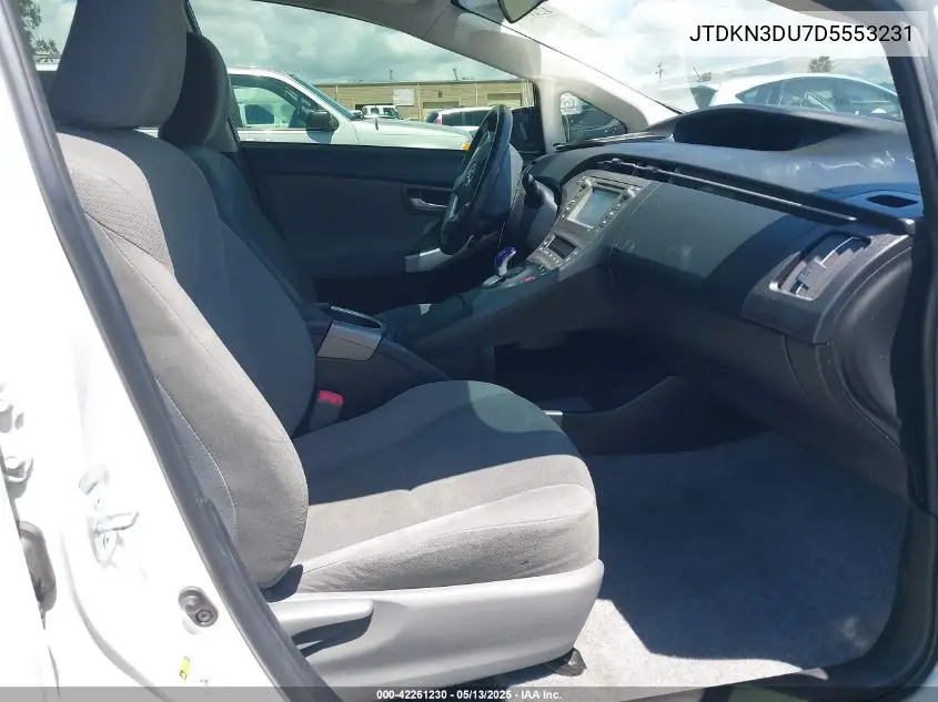 2013 Toyota Prius Two VIN: JTDKN3DU7D5553231 Lot: 42261230