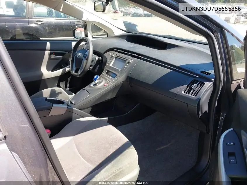 2013 Toyota Prius Two VIN: JTDKN3DU7D5665866 Lot: 42586566