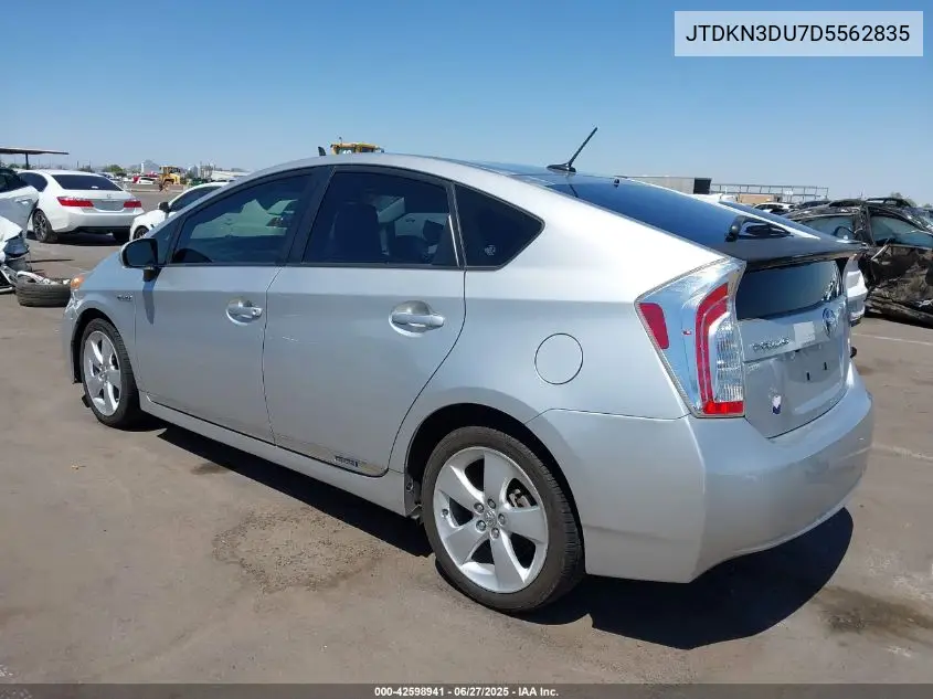 2013 Toyota Prius Five VIN: JTDKN3DU7D5562835 Lot: 42598941
