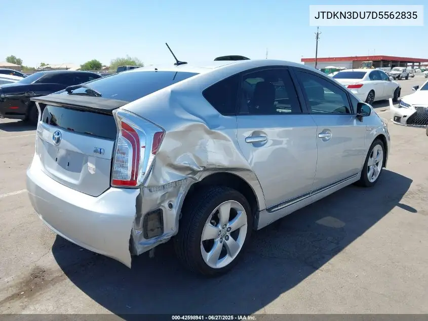 2013 Toyota Prius Five VIN: JTDKN3DU7D5562835 Lot: 42598941