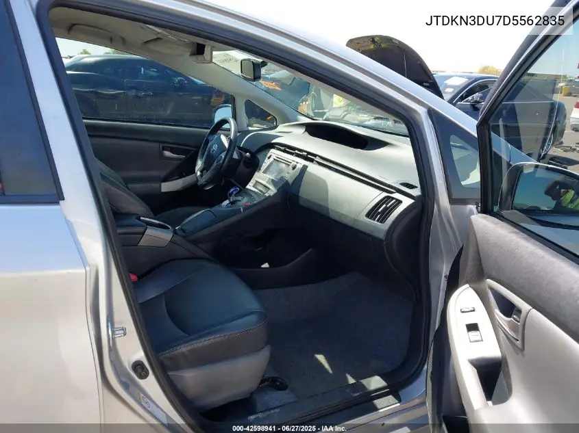 2013 Toyota Prius Five VIN: JTDKN3DU7D5562835 Lot: 42598941