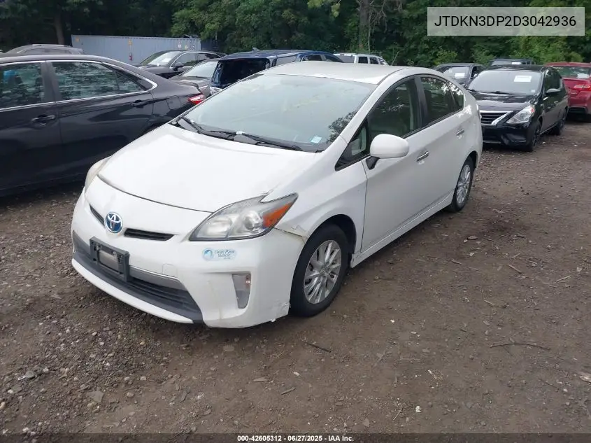 2013 Toyota Prius Plug-In VIN: JTDKN3DP2D3042936 Lot: 42605312