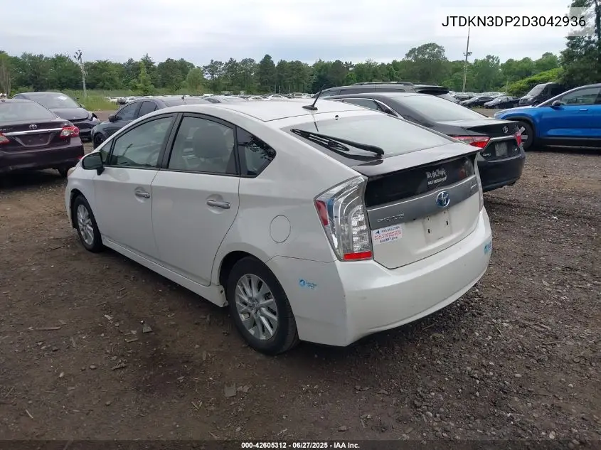 2013 Toyota Prius Plug-In VIN: JTDKN3DP2D3042936 Lot: 42605312