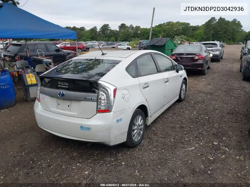 2013 Toyota Prius Plug-In VIN: JTDKN3DP2D3042936 Lot: 42605312