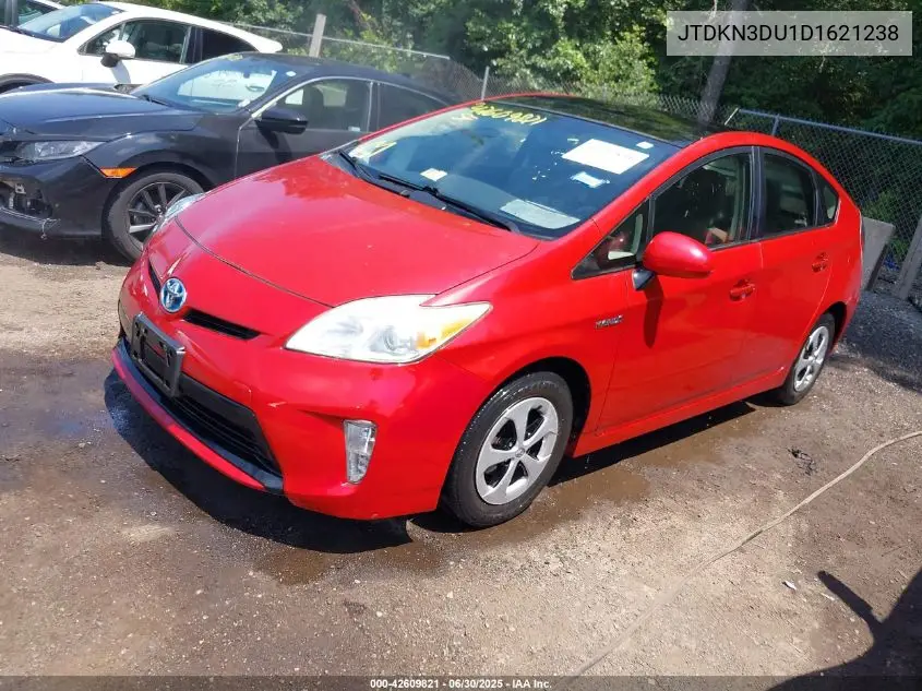 2013 Toyota Prius Three VIN: JTDKN3DU1D1621238 Lot: 42609821