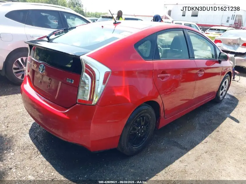 2013 Toyota Prius Three VIN: JTDKN3DU1D1621238 Lot: 42609821