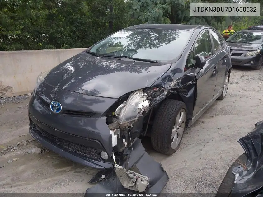 2013 Toyota Prius Five VIN: JTDKN3DU7D1650632 Lot: 42614062