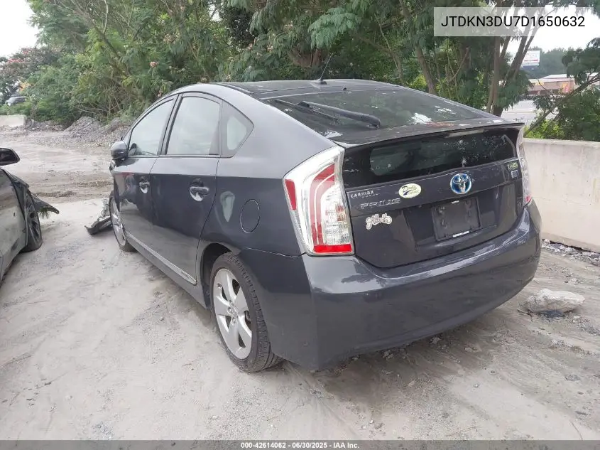 2013 Toyota Prius Five VIN: JTDKN3DU7D1650632 Lot: 42614062