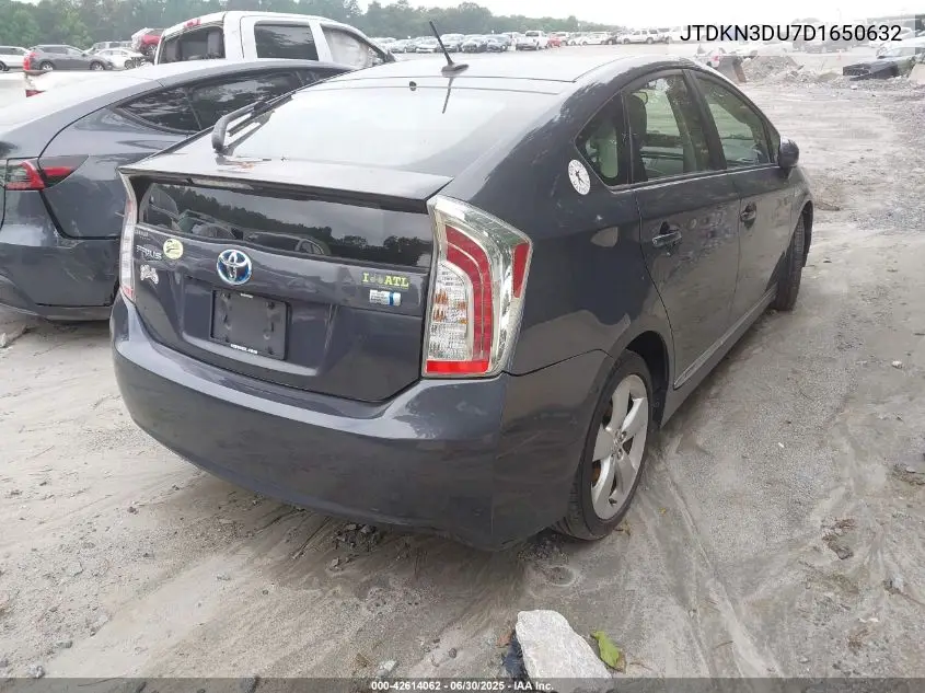 2013 Toyota Prius Five VIN: JTDKN3DU7D1650632 Lot: 42614062
